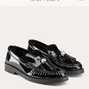 Jimmy Choo Addie Black Patent Leather Loafers